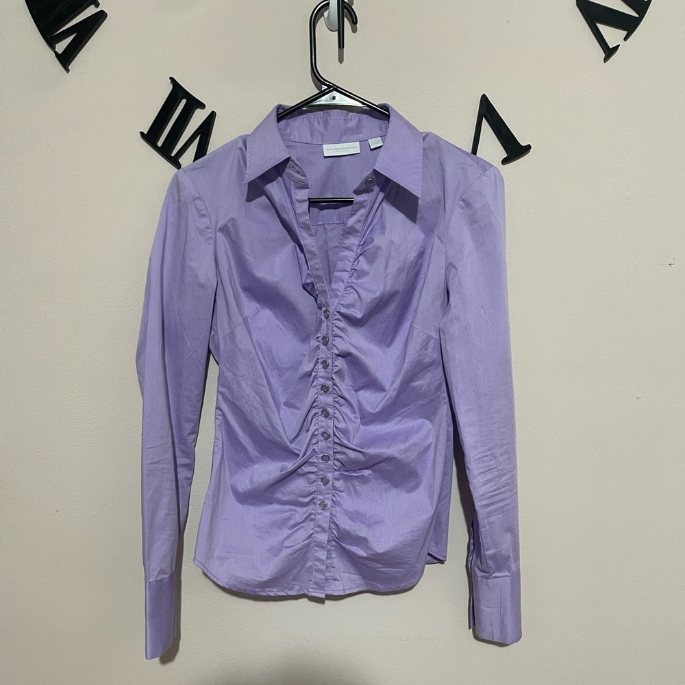 New York & Company Button Up Dress Shirt